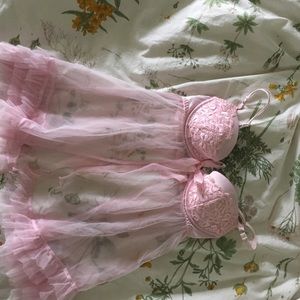 Pink lingerie top